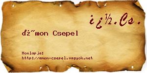 Ámon Csepel névjegykártya